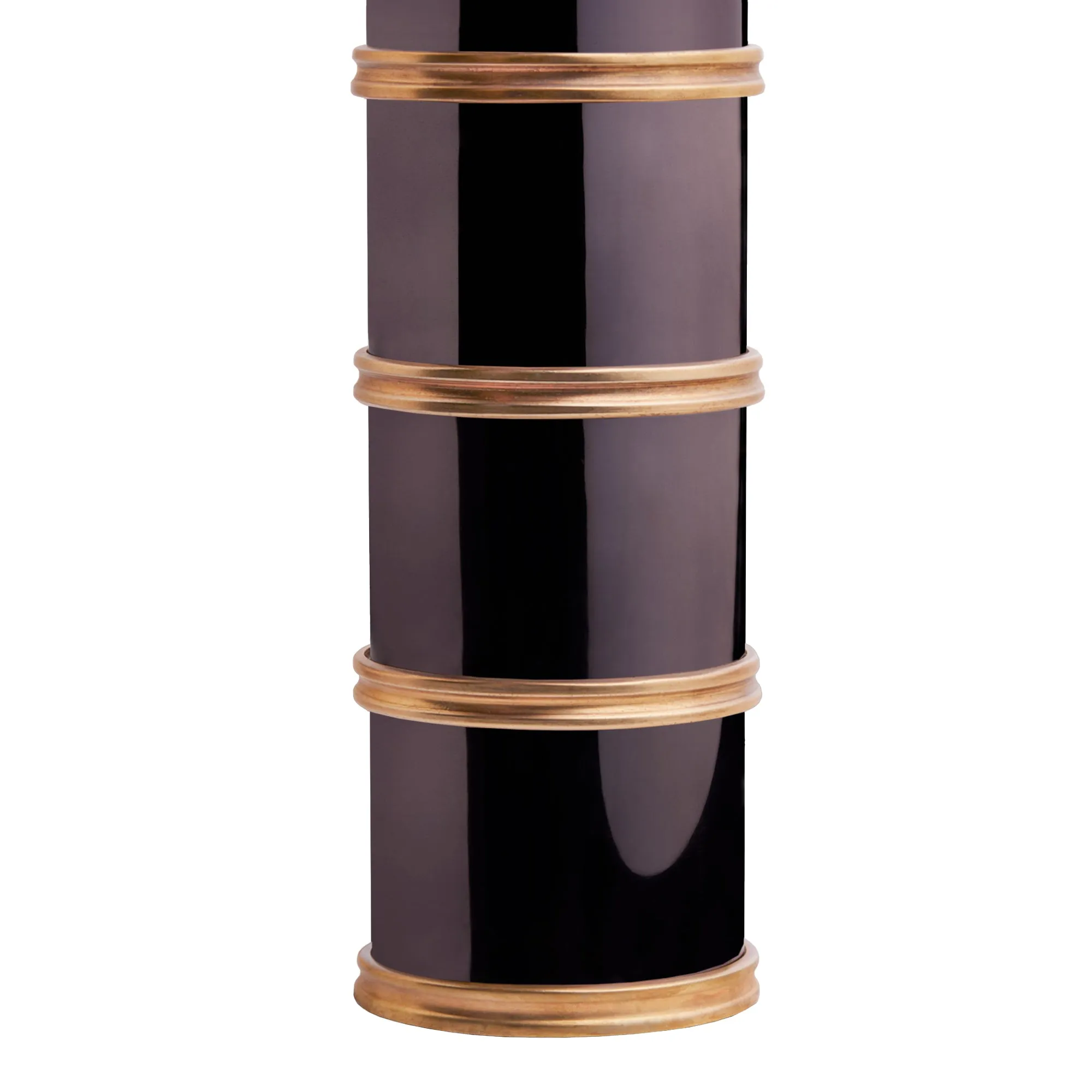 Rastrick table lamp in black nickel and brass