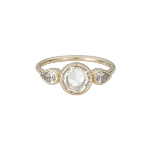 RC Round Diamond Pear Ring