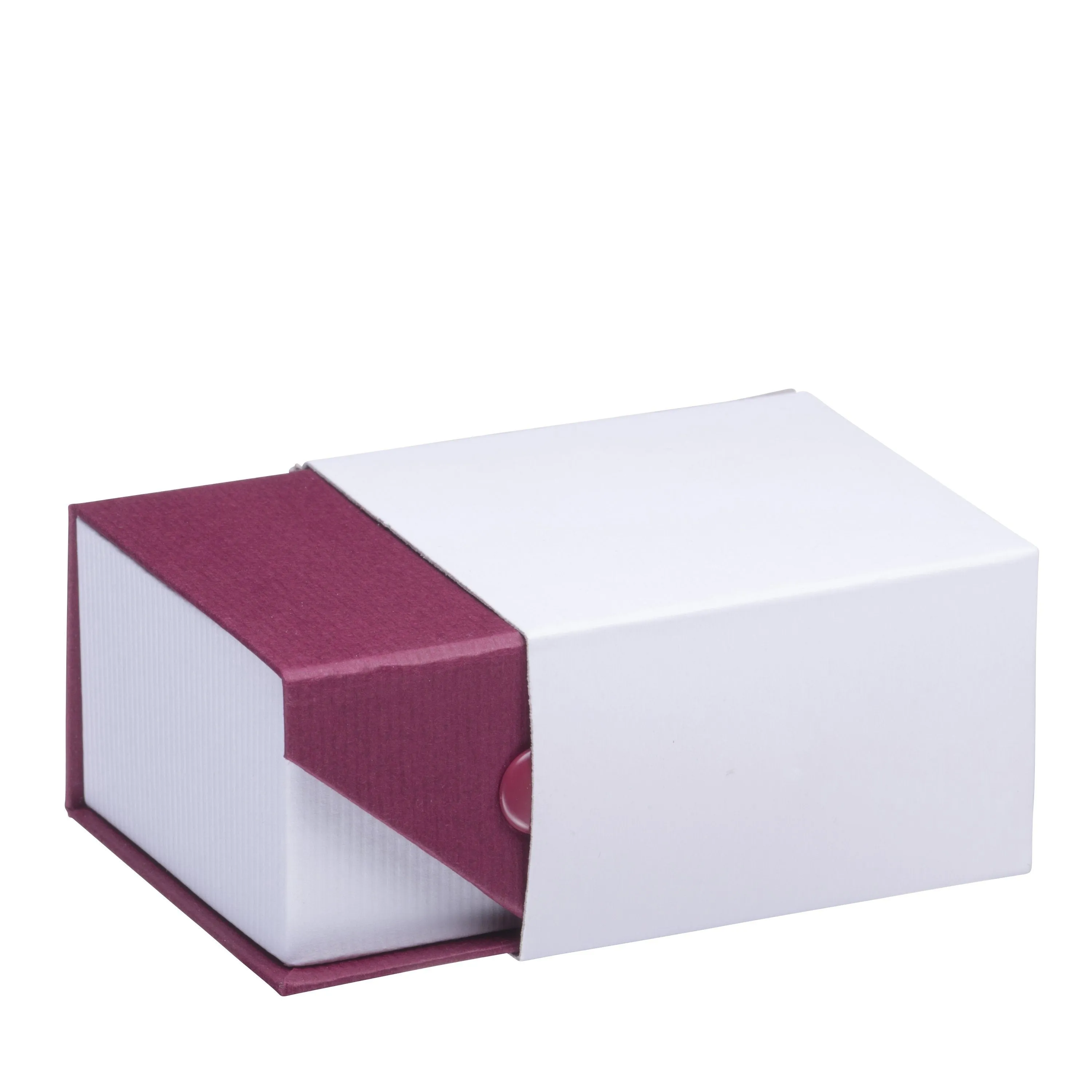 Ribbed Paper Snap T-Style Earring Box, Prim Collection