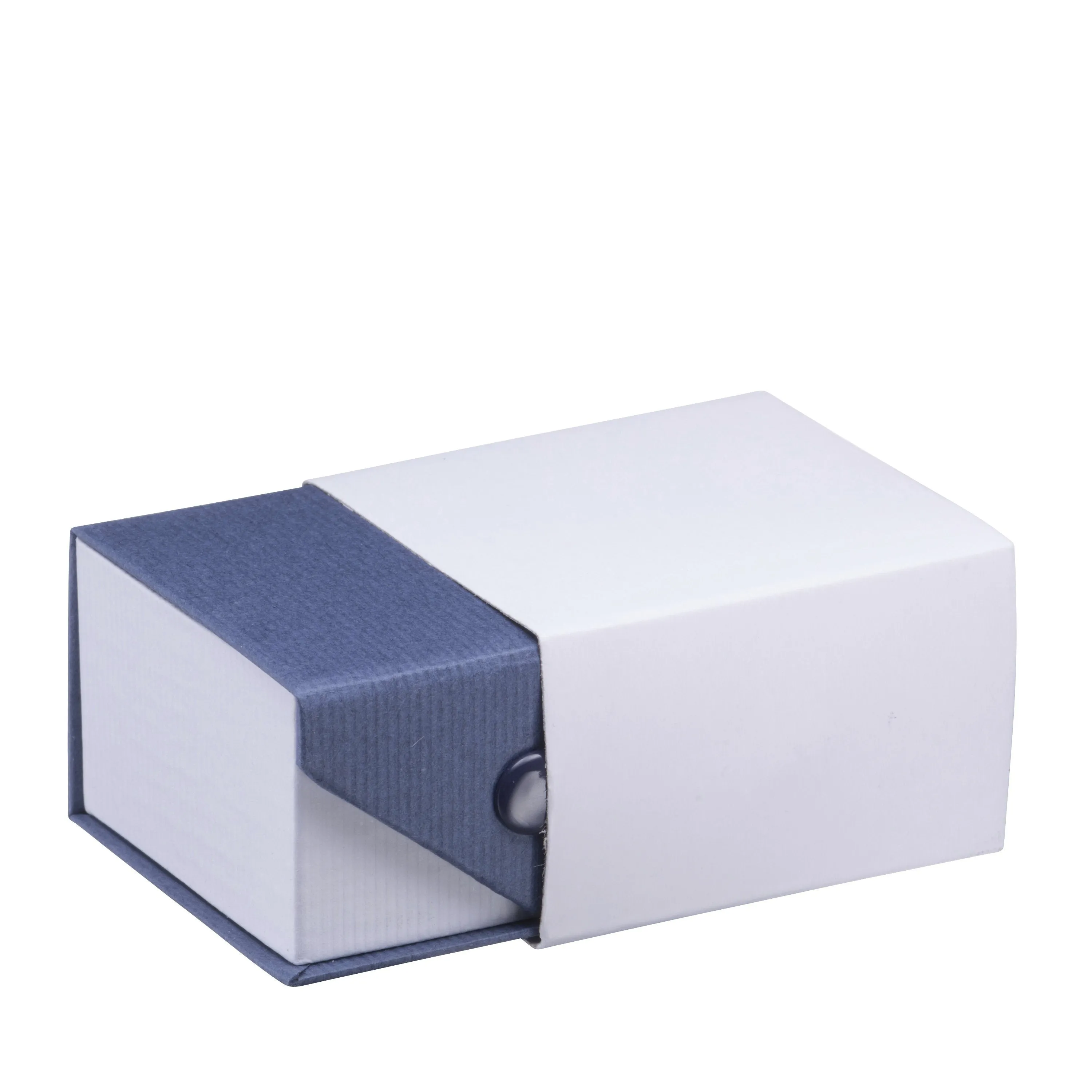 Ribbed Paper Snap T-Style Earring Box, Prim Collection