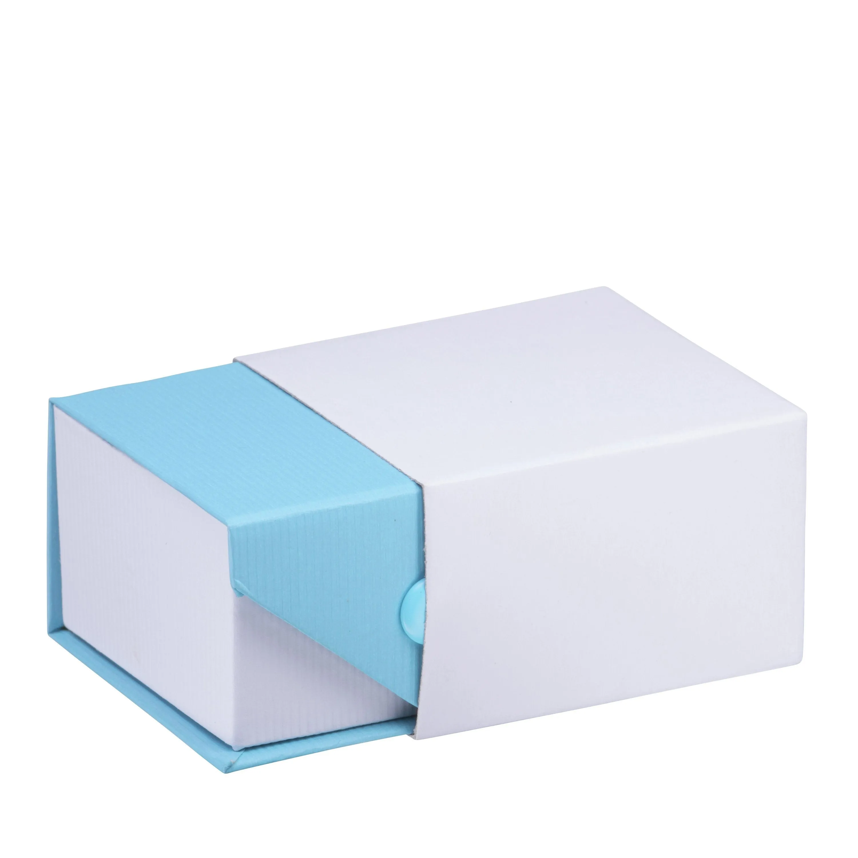 Ribbed Paper Snap T-Style Earring Box, Prim Collection