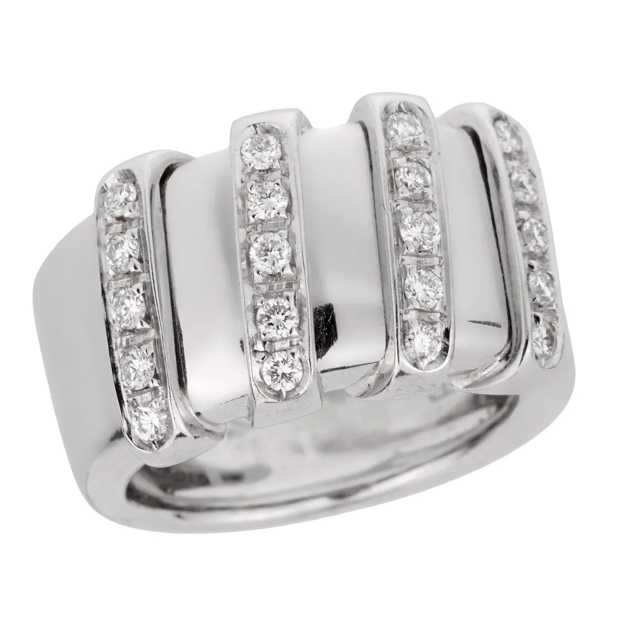 Roberto Coin Nabucco White Gold Diamond Ring