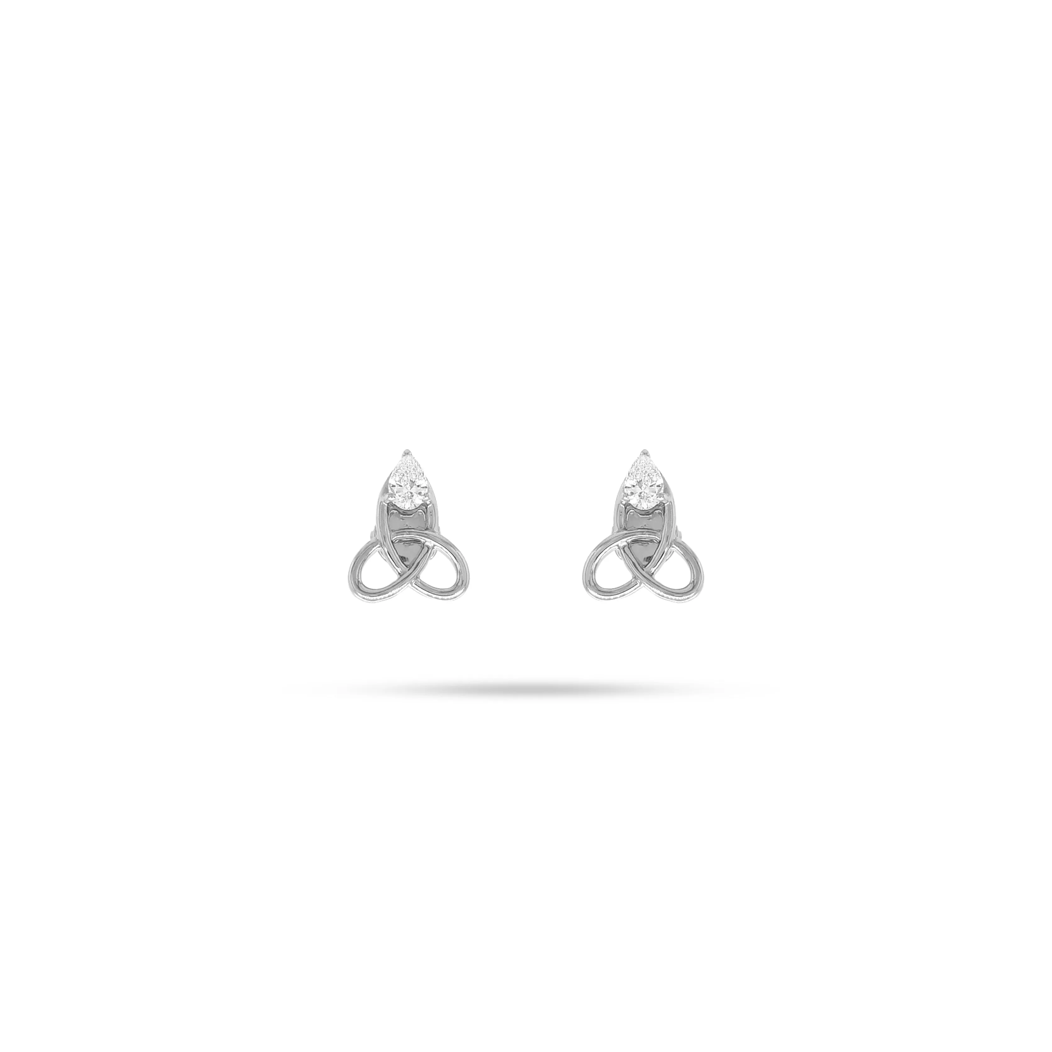 Rocket Pear Diamond Earrings