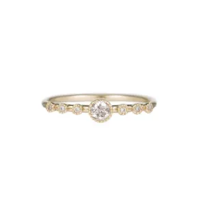 Round Diamond Dew Ring