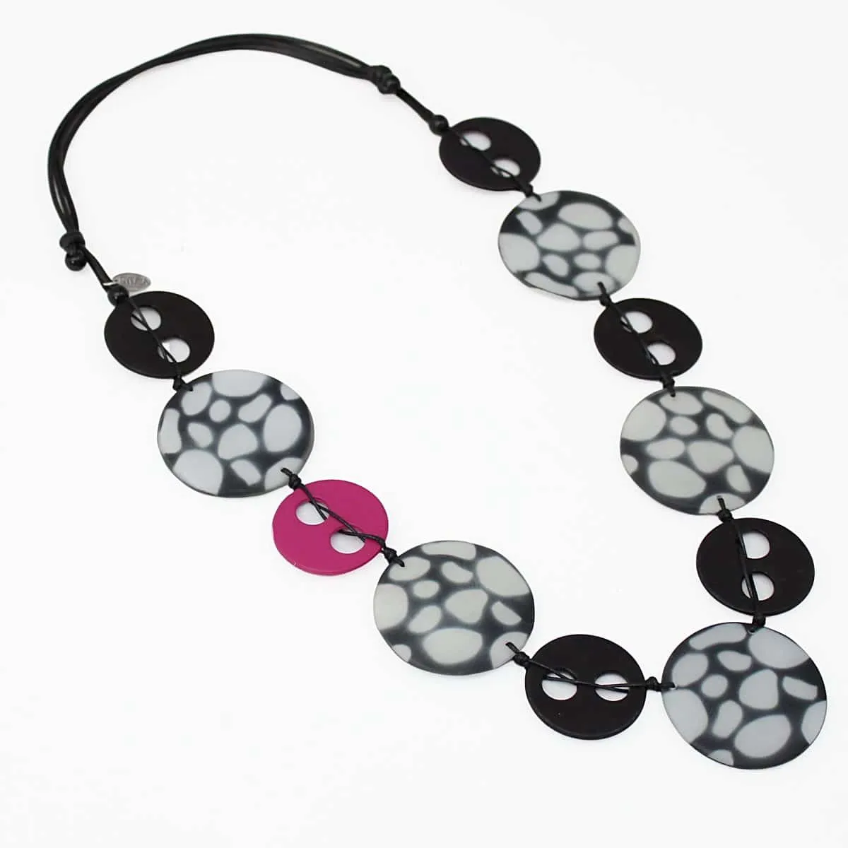 Round Resin Veda Statement Necklace