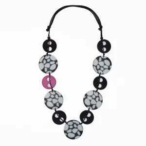 Round Resin Veda Statement Necklace