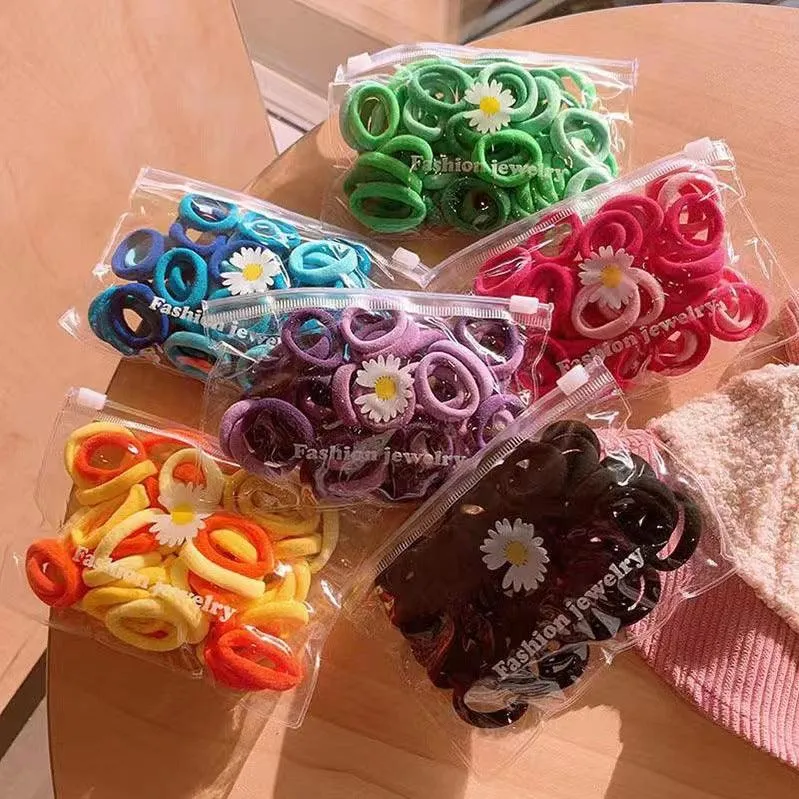 Seamless color gradient Hair ring 50 pcs AC-010012