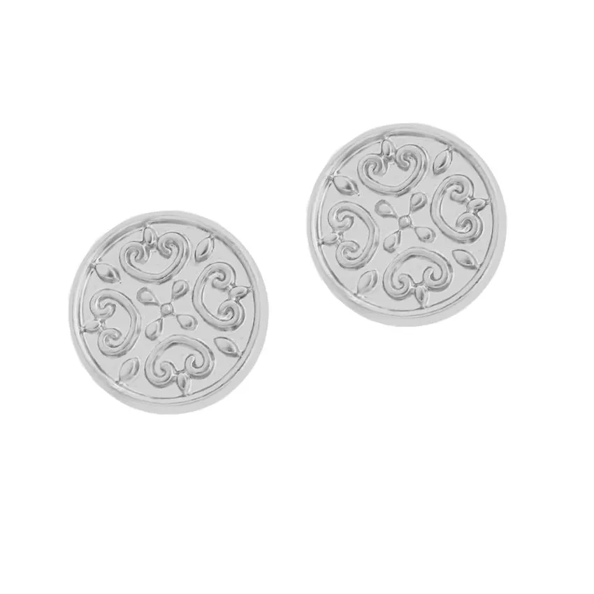 Silver Fern Stud Earrings