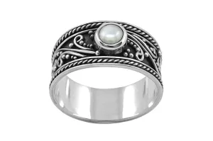 Silver Pearl Adeline Ring