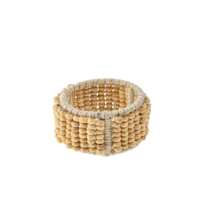 Soledad Beaded Napkin Ring Ivory