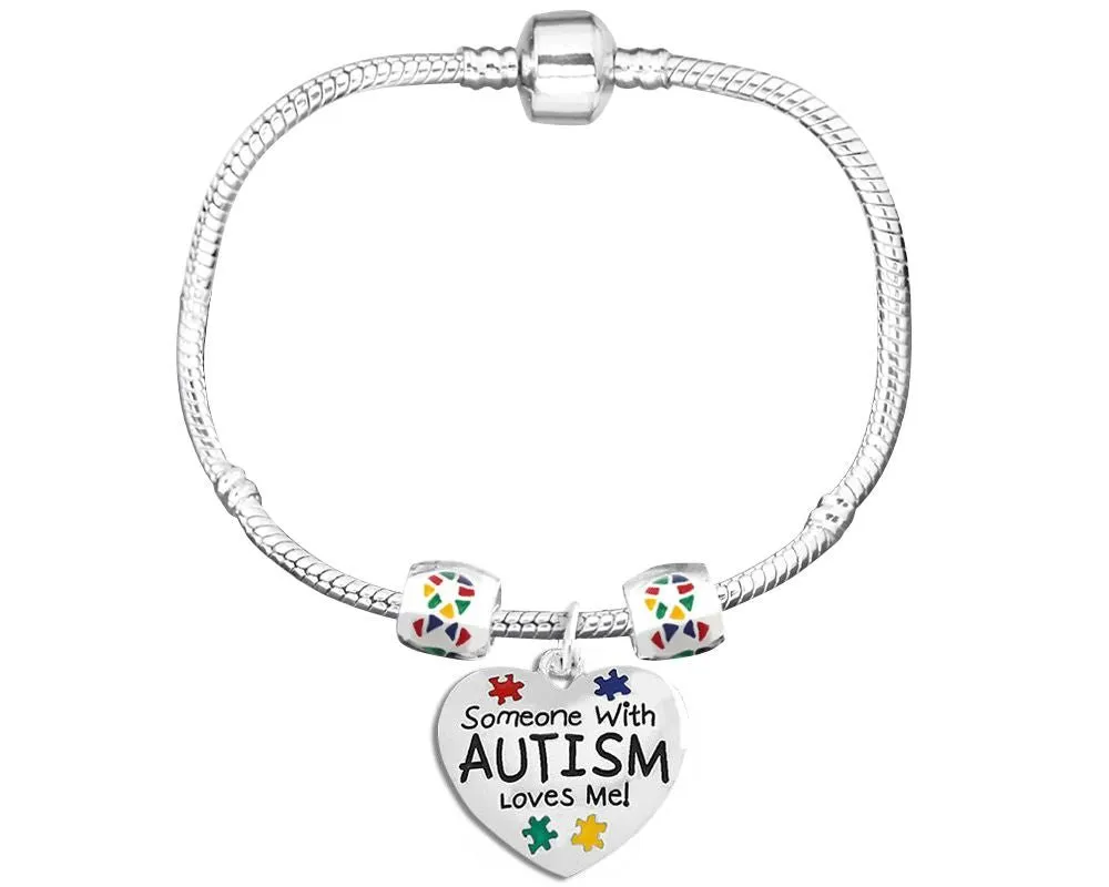 Someone Loves Me Autism Charm Bracelets