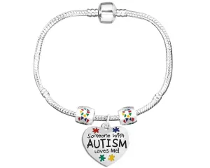 Someone Loves Me Autism Charm Bracelets