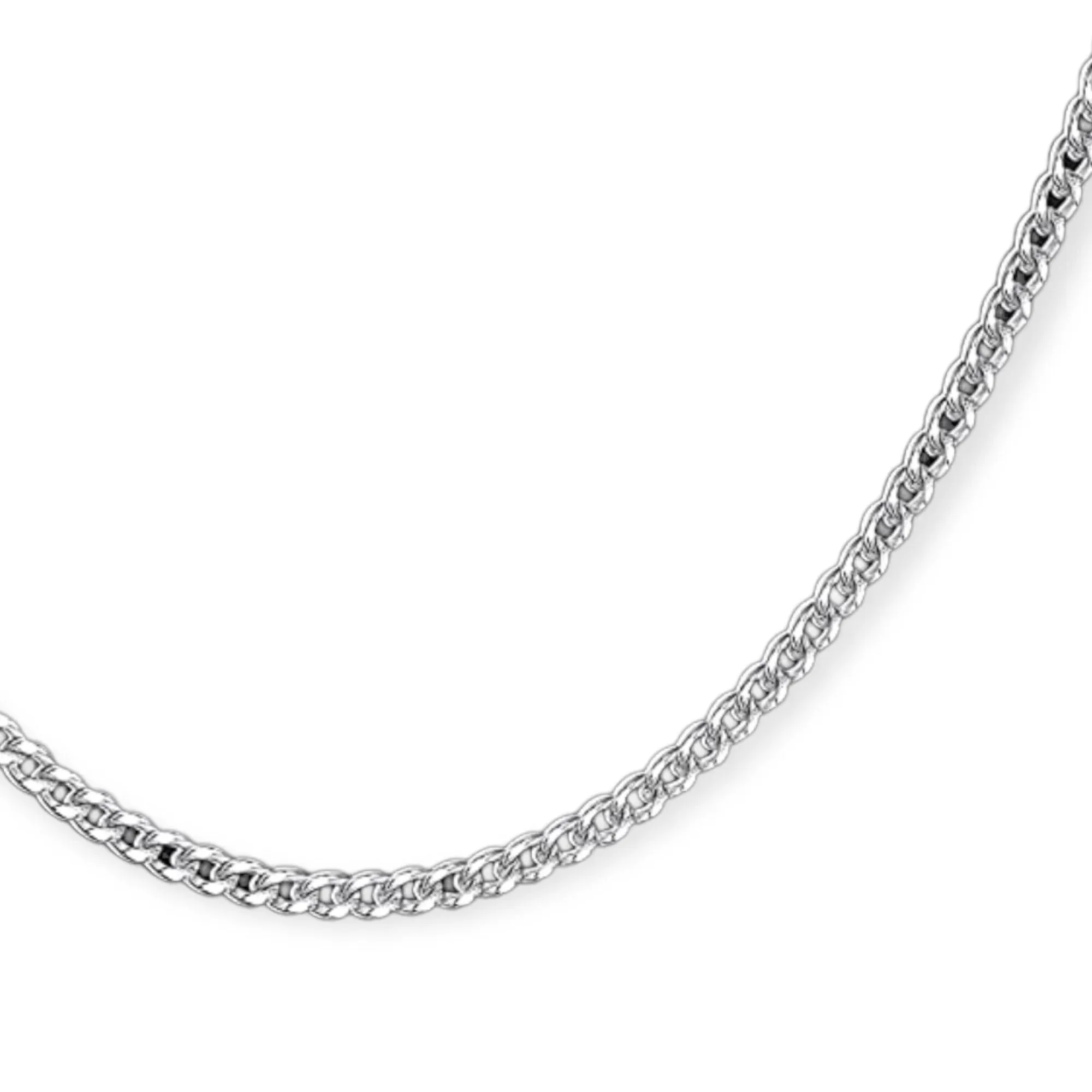 Sterling Silver Curb Chain Necklace