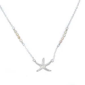 Summer Days Starfish Necklace Silver