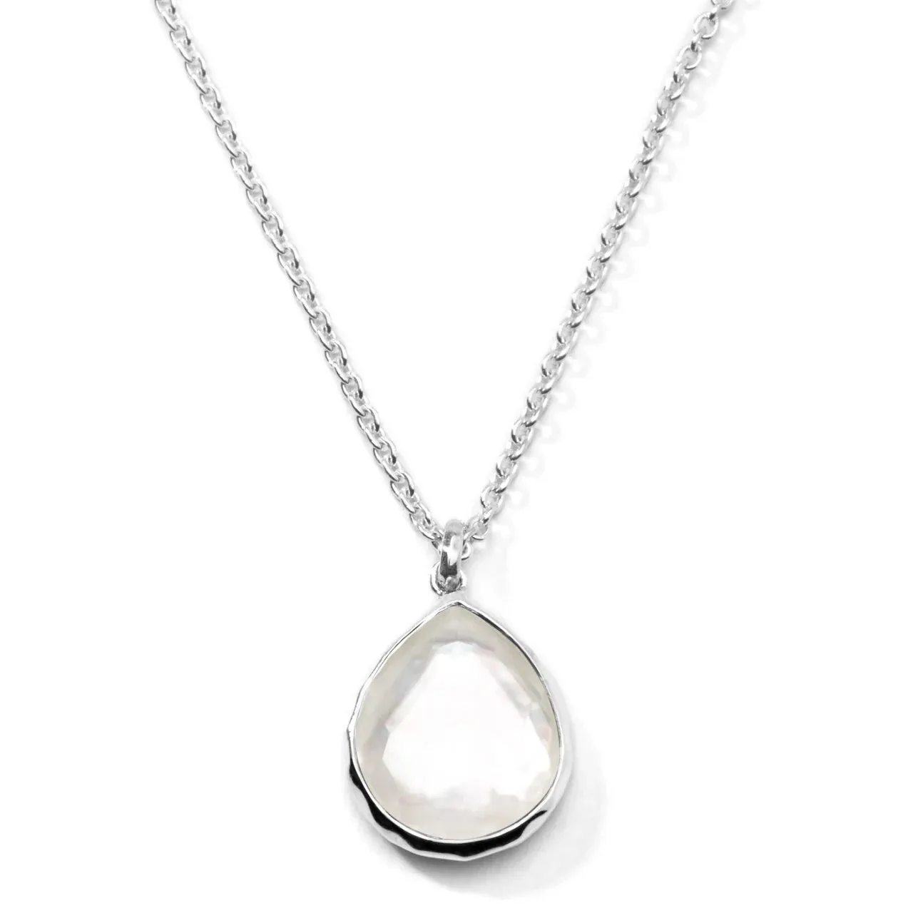 Teardrop Pendant Necklace in Sterling Silver