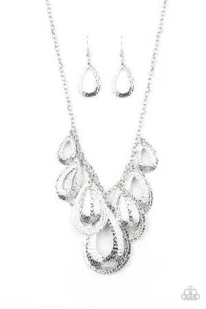 Teardrop Tempest Silver-Necklace