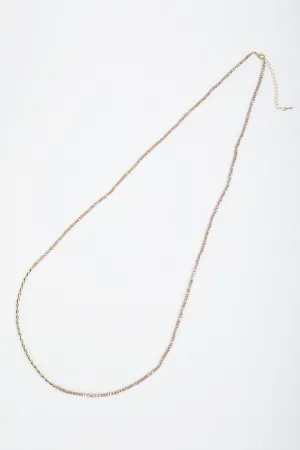 Topaz Beaded Long Necklace