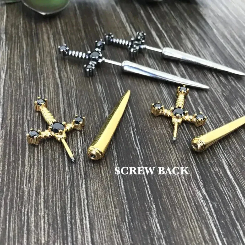 Viking Sword Fashion Earrings