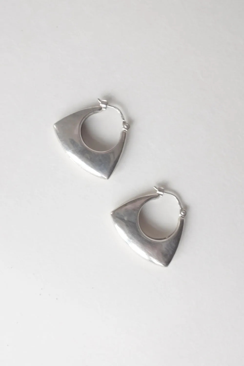 VINTAGE MIDI BOLD SILVER 925 EARRINGS