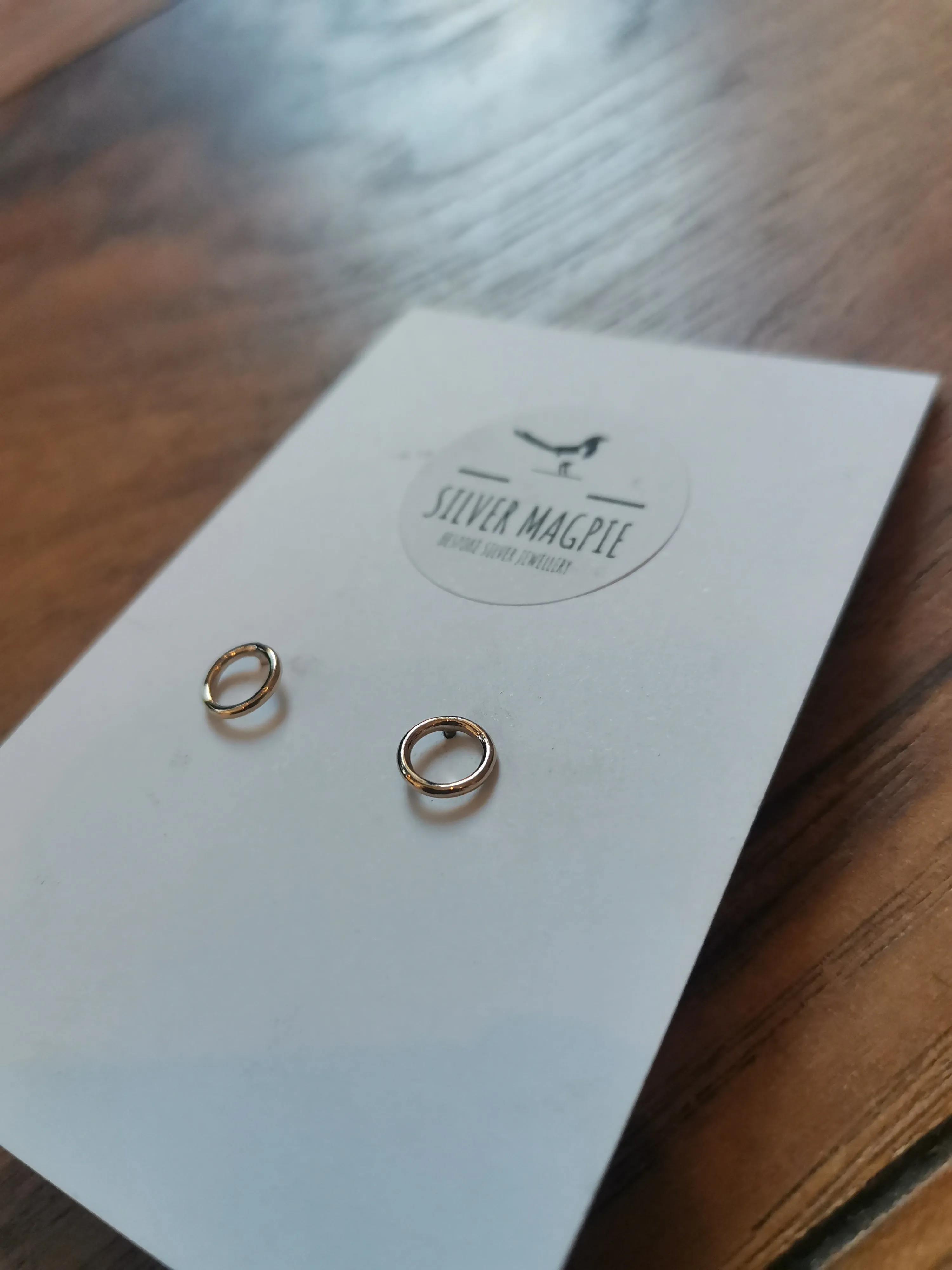 Yellow Gold - 9ct Gold Circular Stud Earrings